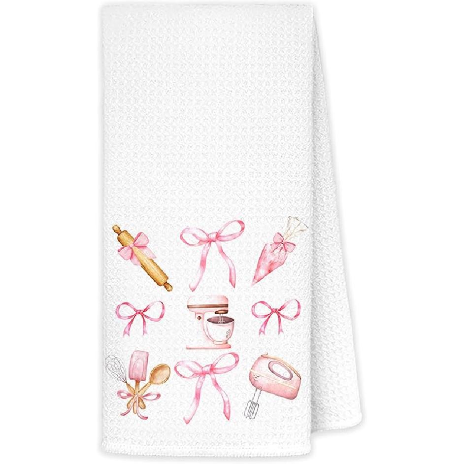 JINYO Mushroom Kitchen Towels, Red Mushroom Decorative Hand Towels for Bathroom, Cottagecore Mushroom Dish Towels Tea Towels for Kitchen, Mushroom