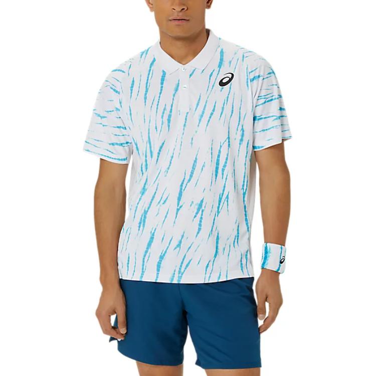 

Asics Игровая мягкая удобная сухая теннисная рубашка мужская, топы ярко-белые 2041A303-100 S