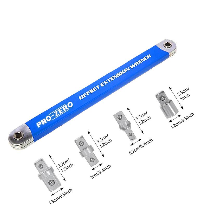 Dual-Purpose Offset Ratchet Extension Wrench
