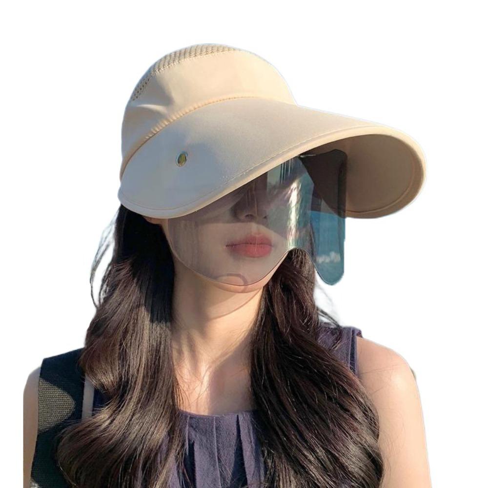 Sunscreen Lens Cover Face Cap Face Mask Tea Picking Hat Fashion Sunscreen Bucket Hat  Climbing