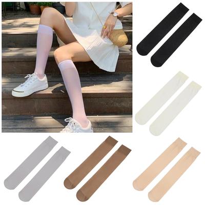 High Quality Transparent Elastic Long Socks Stockings Women's Socks Over Calf High
