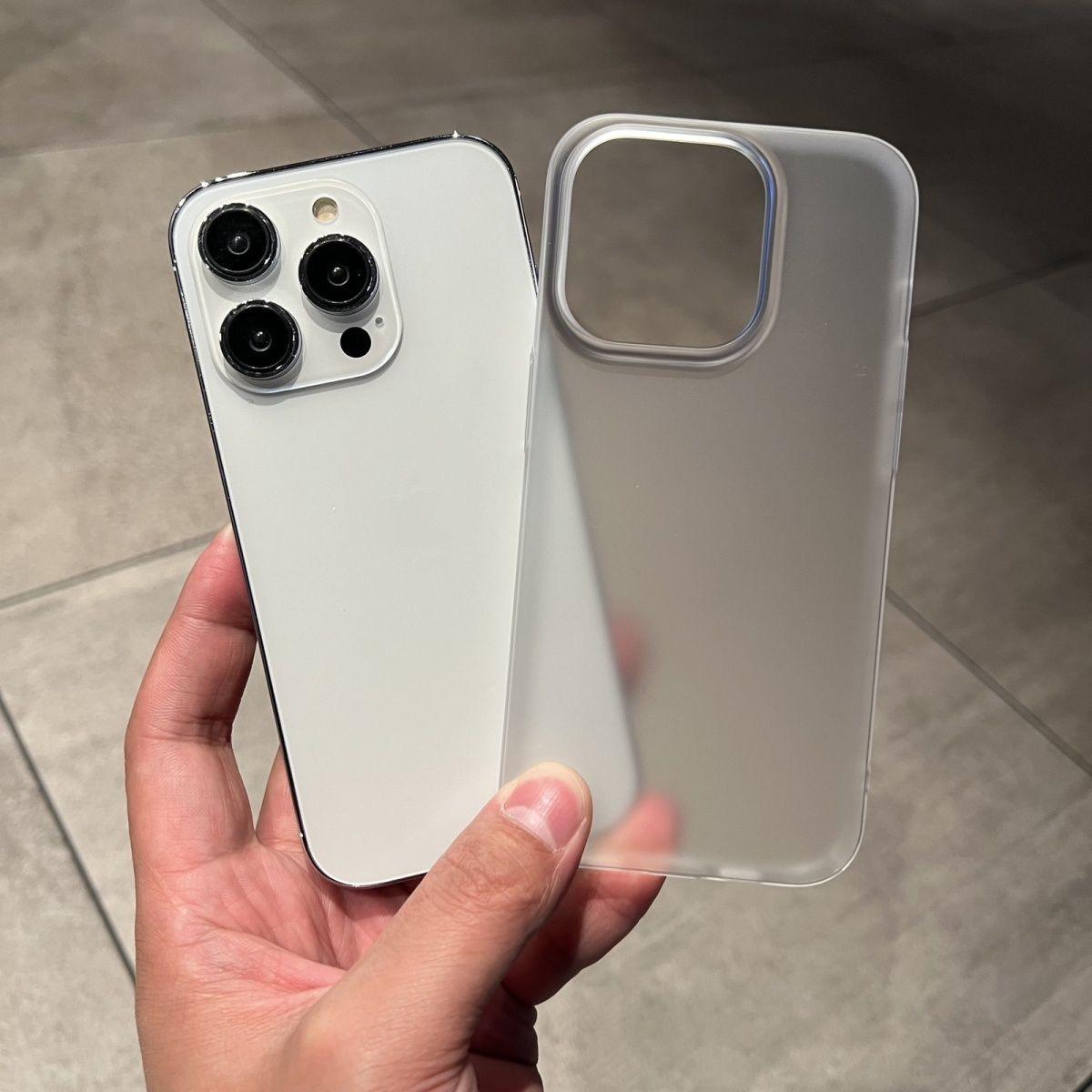 

High-grade Frosted Anti-Fingerprint Transparent White Phone Case for iPhone 12/13/14/14 Pro/15 Apple 14 Pro Max