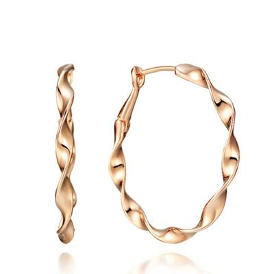 ELLE Jewelry 14K Twist Earrings (Gold Pin) ELGPEE298