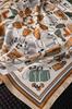 Satin Scarf 70x70 - Pattern for Bags and Accessories in Shades of Green and Caramel