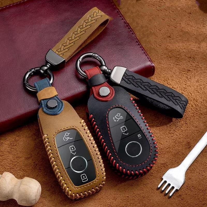 Auto Car Smart Key Case Fob Cover Shell Holder for Mercedes Benz C E S Class GLC W206 W214 W223 E300 C260 C300 S450 S500 S400