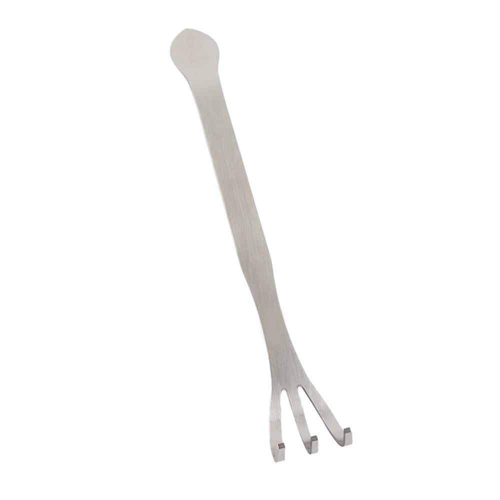 Silver Gardening Cultivator 3-Prong Root Rake Pick Durable Soil Loosening Tool