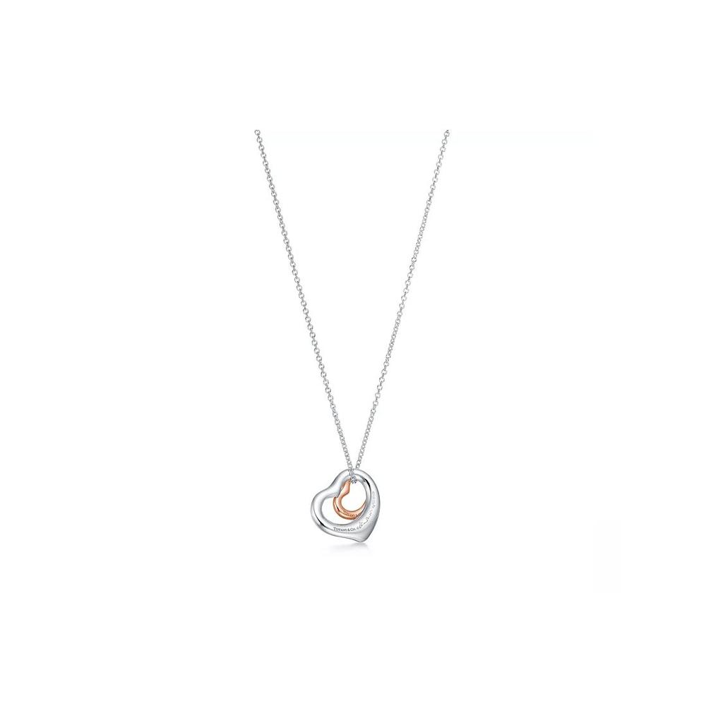 Tiffany & Co. Open Heart Necklace Women Necklaces Silver 60020322