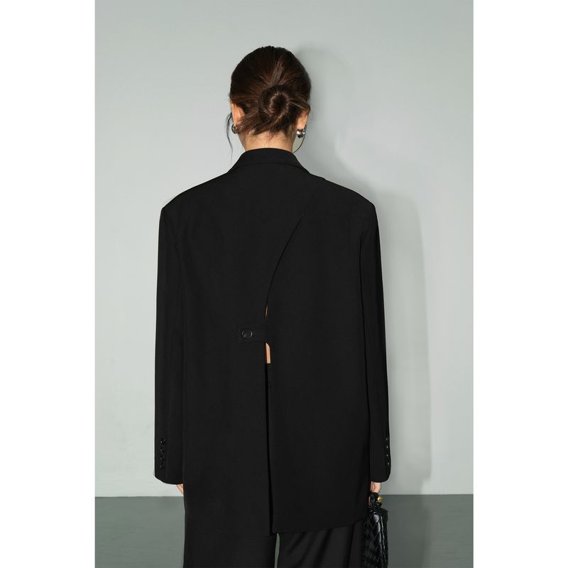 

Neva Stylish Casual Classy Top Suit Outwear Black M