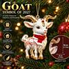 Acrylic Goat Hanging Ornament White Sheep Xmas Tree Ornament Car Sheep Pendant Navidad Decor
