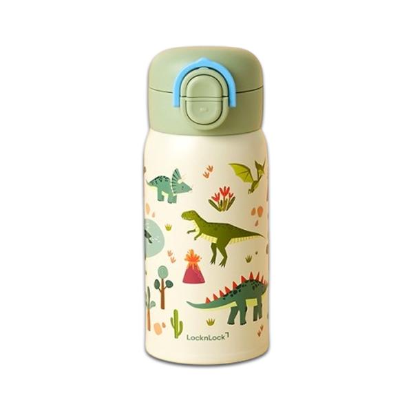 LocknLock Kids One Touch Stainless Water Bottle Leak Proof Thermos Tumbler 350ml 4 Designs
