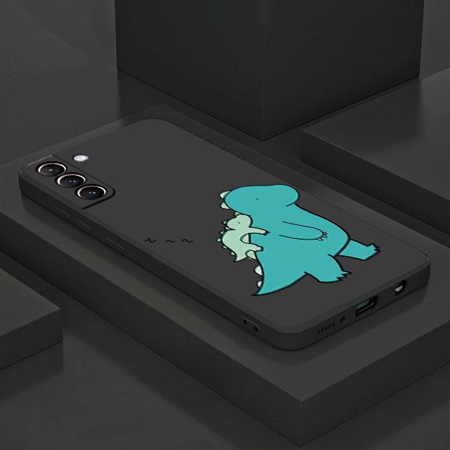 Little Dinosaur Cute Case For Samsung Galaxy S20 S22 Ultra S21 FE S10 S9 Plus Note 20 10 Lite 9 Soft Phone Cover Shell
