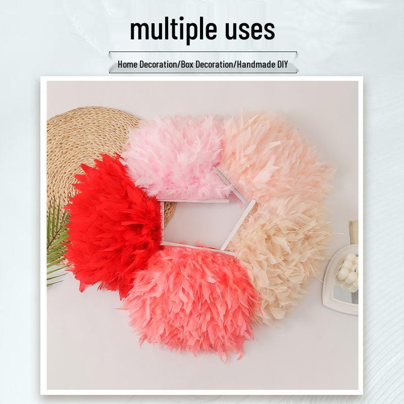 10-15CM Turkey Feather Trim for Clothing, DIY, and Jewelry Decor