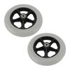 2pcs Wheelchair Wheel Wide 8 Inch Replacement Electric Wheelchair Accessory for Electric Wheelchairs Gray