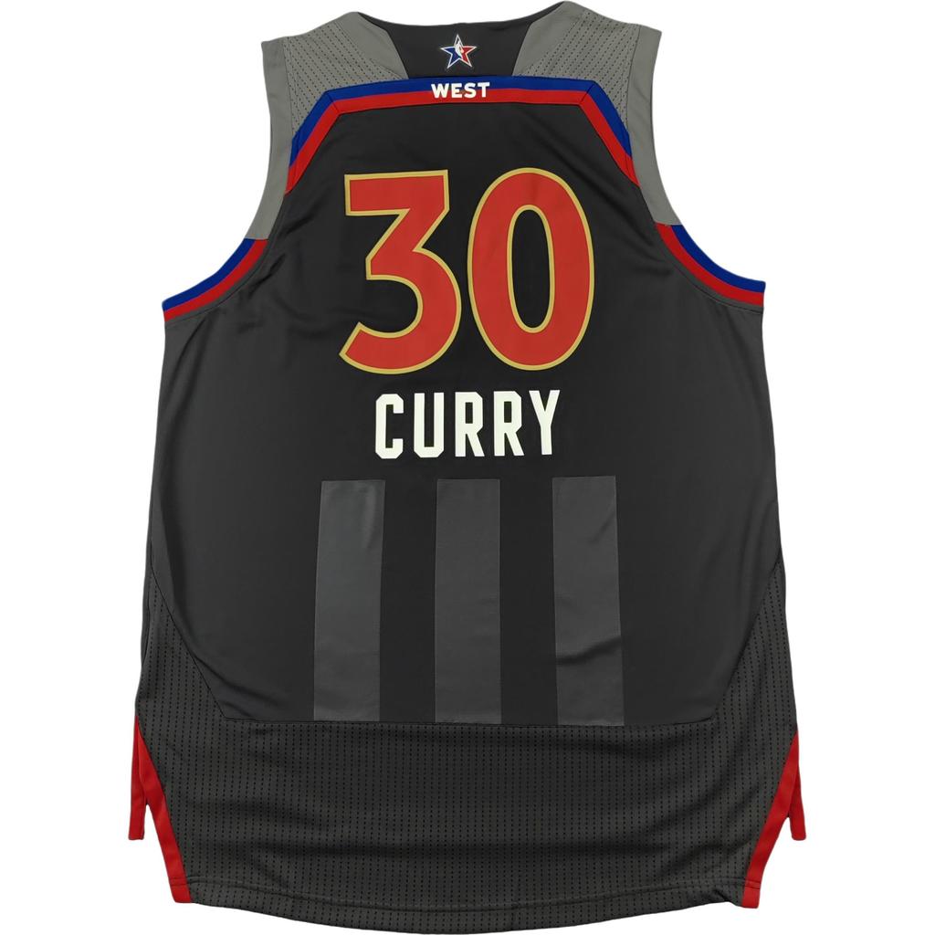 Adidas NBA Jersey Stephen Curry 2016 Western All-Star Edition REP Printed Fan Version Color Block V-Neck Sleeveless Basketball Tank Top CE8054