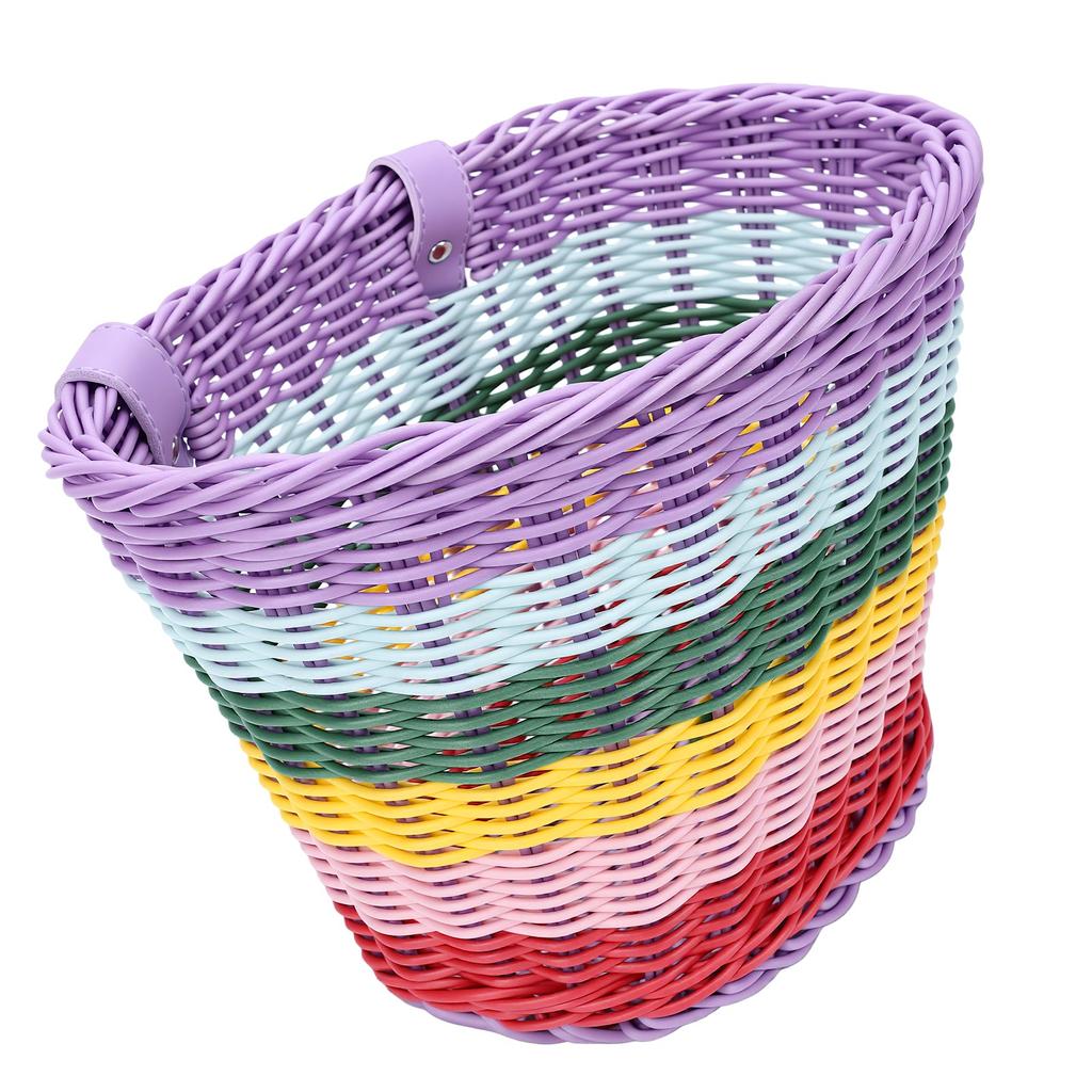 Large Size Bicycle Basket Vintage Style Front Bike Basket Lightweight Easy Install Weather Proof for Kids Bike Retro