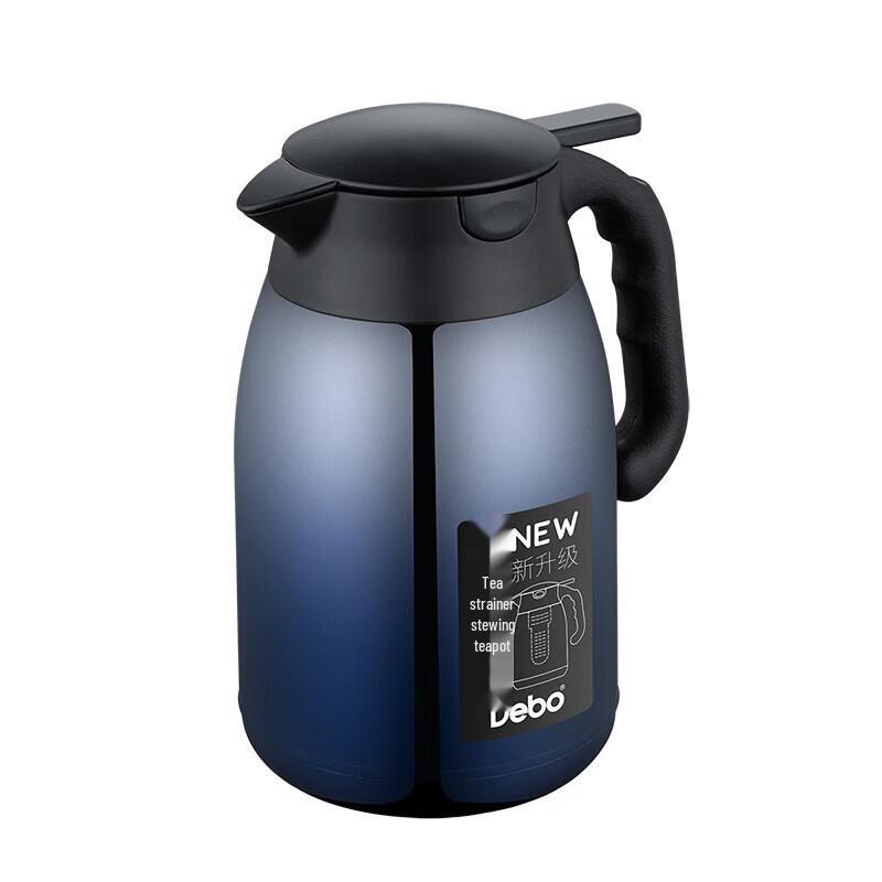 Debo 316 Stainless Steel Insulated Stewing Tea Pot with Infuser, 1.6L