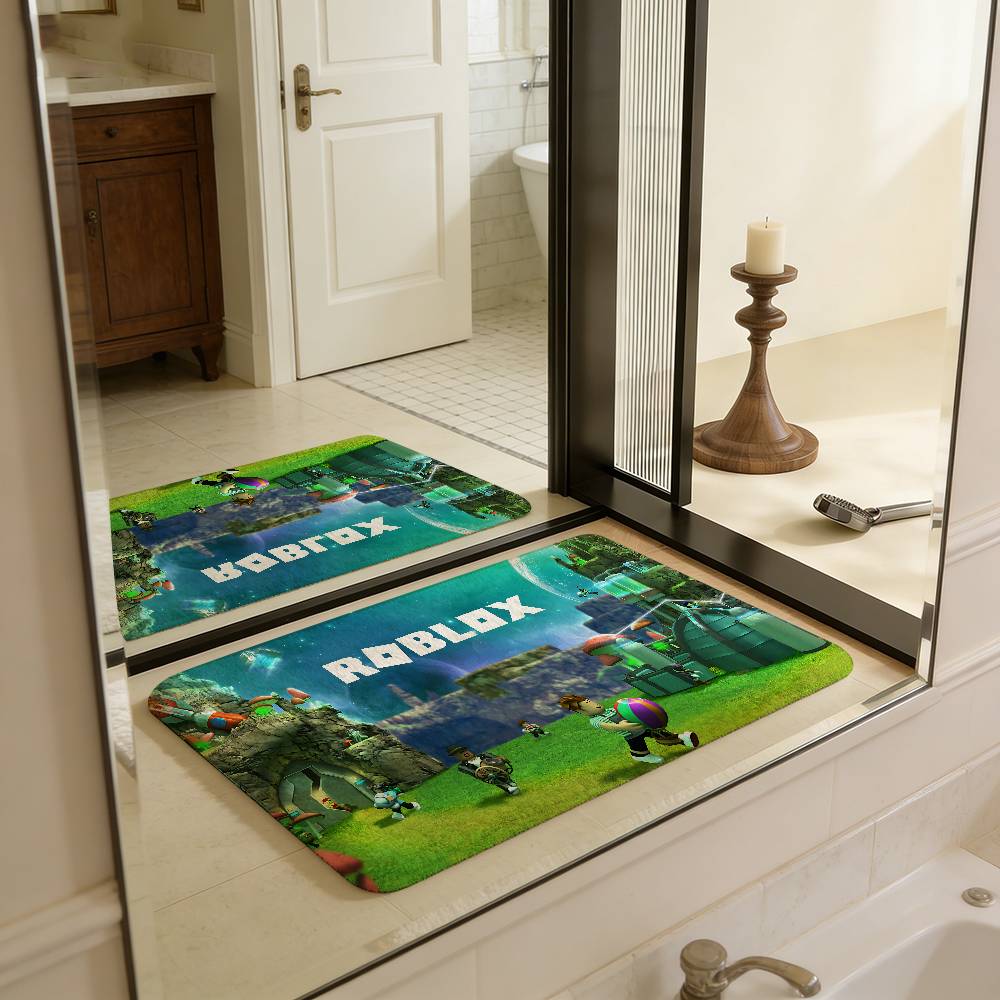 Hot Game-R-Robloxes Door Mat Nordic Style Bedroom Living Room Doormat Home Balcony Anti-Slip Alfombra