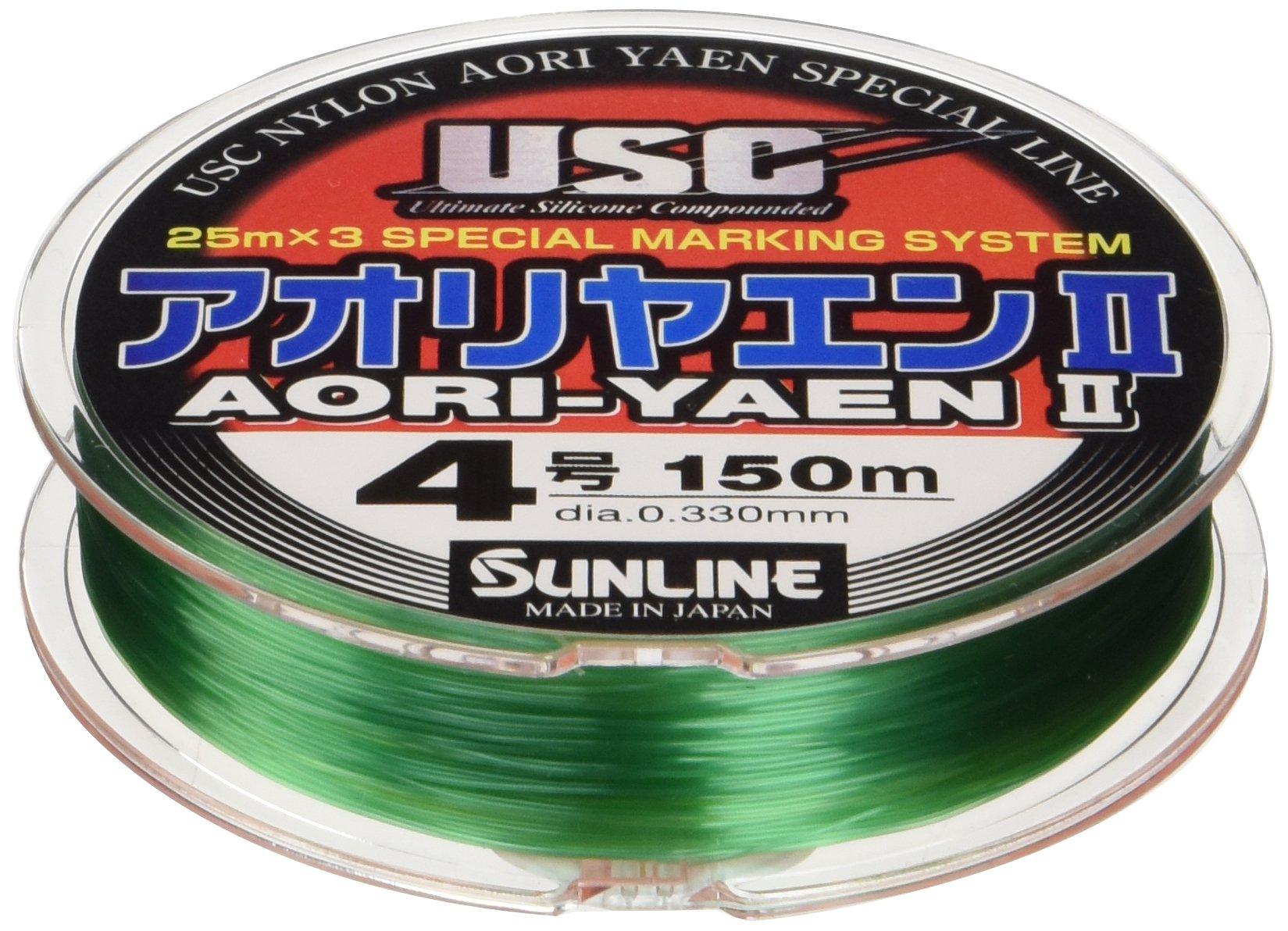 SUNLINE Nylon Line Aori Yaen II 150m #4 зелёный