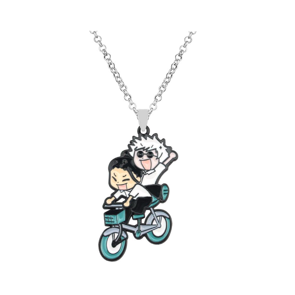 Collar de Cosplay de Anime Jujutsu Kaisen Fushiguro Toji, colgante con diseño de espada y lanza de Tianri, Gargantilla, accesorios de joyería, regalos