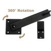 3Pcs Barn Door Flip Latch Lock Multi-Function Farm Flip Fence Gate Latch Heavy Duty Metal Flip Gate Latch Wooden Fence Hardware