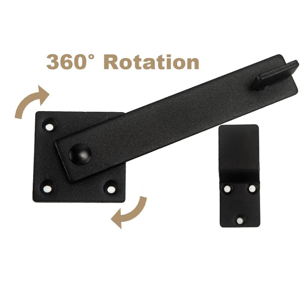 3Pcs Barn Door Flip Latch Lock Multi-Function Farm Flip Fence Gate Latch Heavy Duty Metal Flip Gate Latch Wooden Fence Hardware