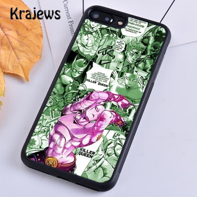 Krajews Kira Yoshikage Killer Queen JoJo Phone Case Cover For iPhone 14 5 SE 6s 7 8 Plus X XR XS 11 12 13 Pro Max Galaxy S21 S22