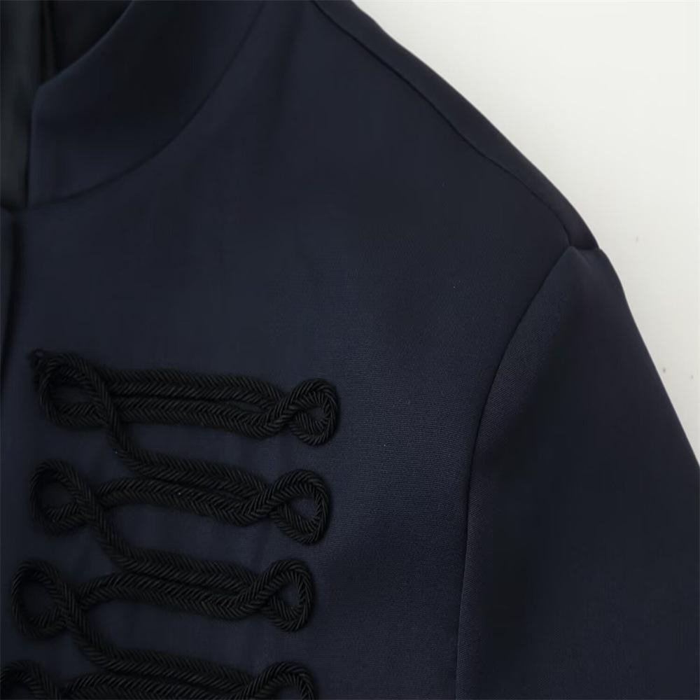 Cross-border wholesale spring new products women's fashion single-breasted stand-up collar European and American style short jacket