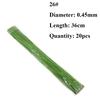 #26 #20 Paper Floral Wire 0.45Mm/0.9Mm Diameter 36Cm 30Mm Long Iron Wire Useds For Diy Nylon Stocking Flower Branche Making