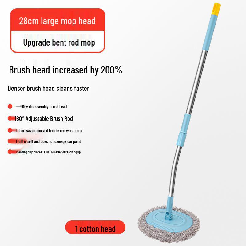 

Telescopic Soft Bristle Car Wash Mop & Dusting Tool Cleaning Spree