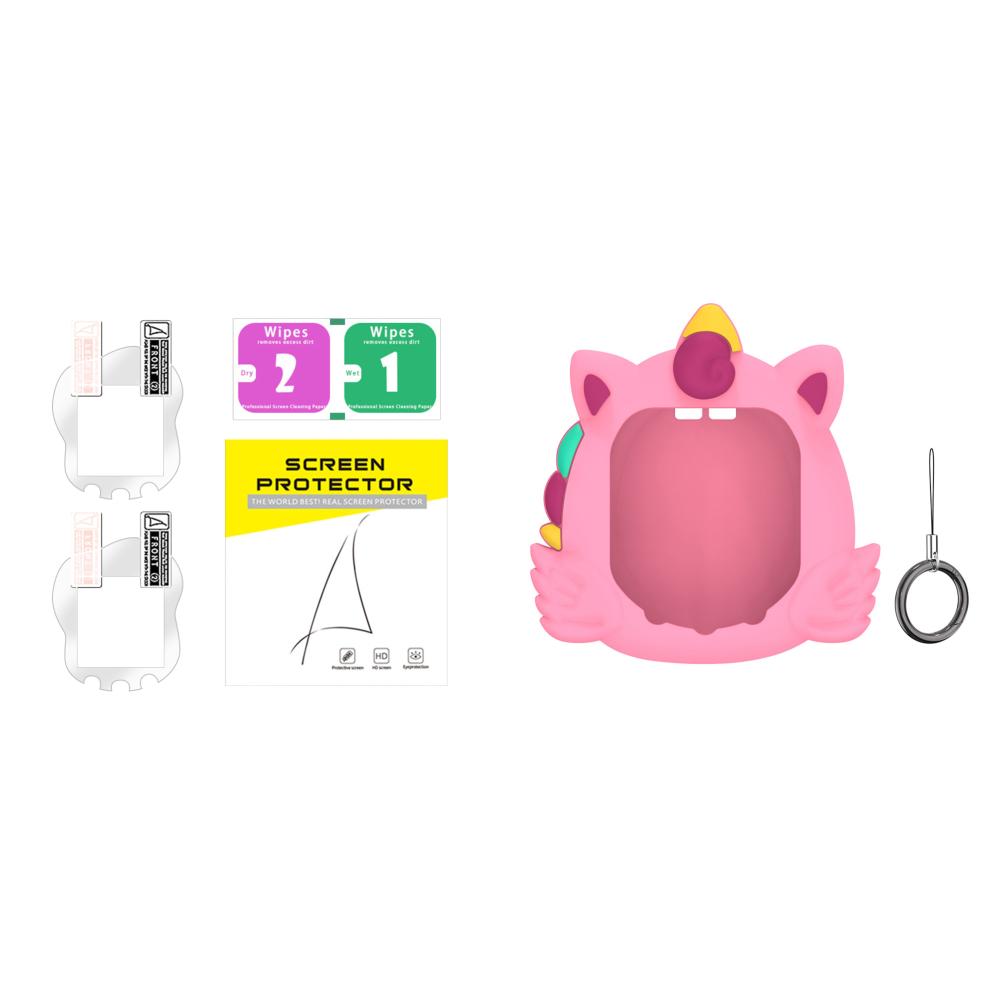 Cute Silicone Case for Virtual Interactive Pet Game Machine Screen Protector for Tamagotchi Uni Cartoon Protective Cover