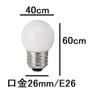 Small Round Bulbs, 7W, White, Mini Ball Bulbs, G40 BaseE26, White (Small Round Bulbs, Ball Bulbs) (25 Pieces)