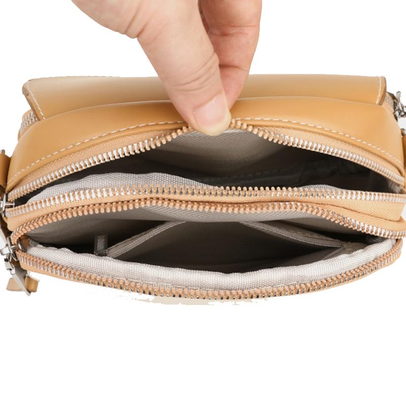 Women Vintage Contrast Color Flap Small Shoulder Bag PU Leather Shell Crossbody Bag Casual Style Shopper Handbag ARI