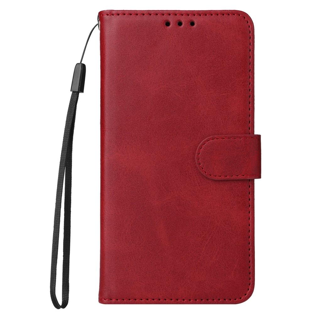 Samsung Galaxy A34 5G Leather Wallet Flip Case, Red