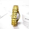 Damen Goldene Analoguhr mit Schlichtem Design, Tagesanzeige, Kalender, 3ATM Wasserdichtigkeit, Edelstahlarmband, Lässiger und Business-Stil -