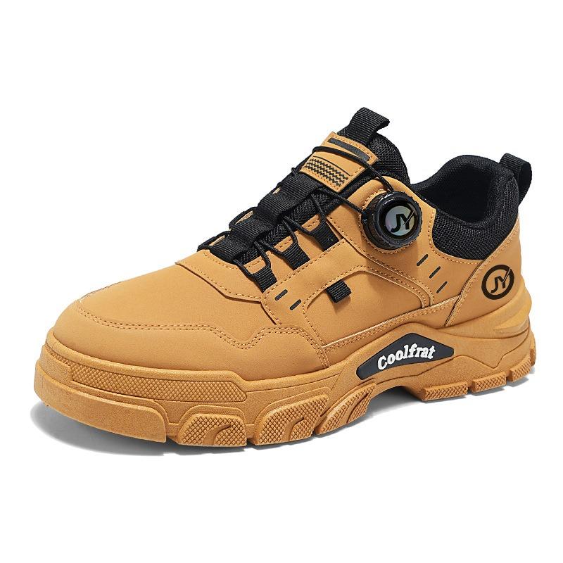 Autumn New Rotating Button Martin Shoes Boots Casual Shoes Tooling Shoes Sports Trendy Shoes Versatile Outdoor Men's Shoes