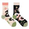 Calzini AB Asimmetrici Trendy Divertenti per Coppia Anatra Mandarina Colorati Calzini a Mezza Gamba SMLSOX