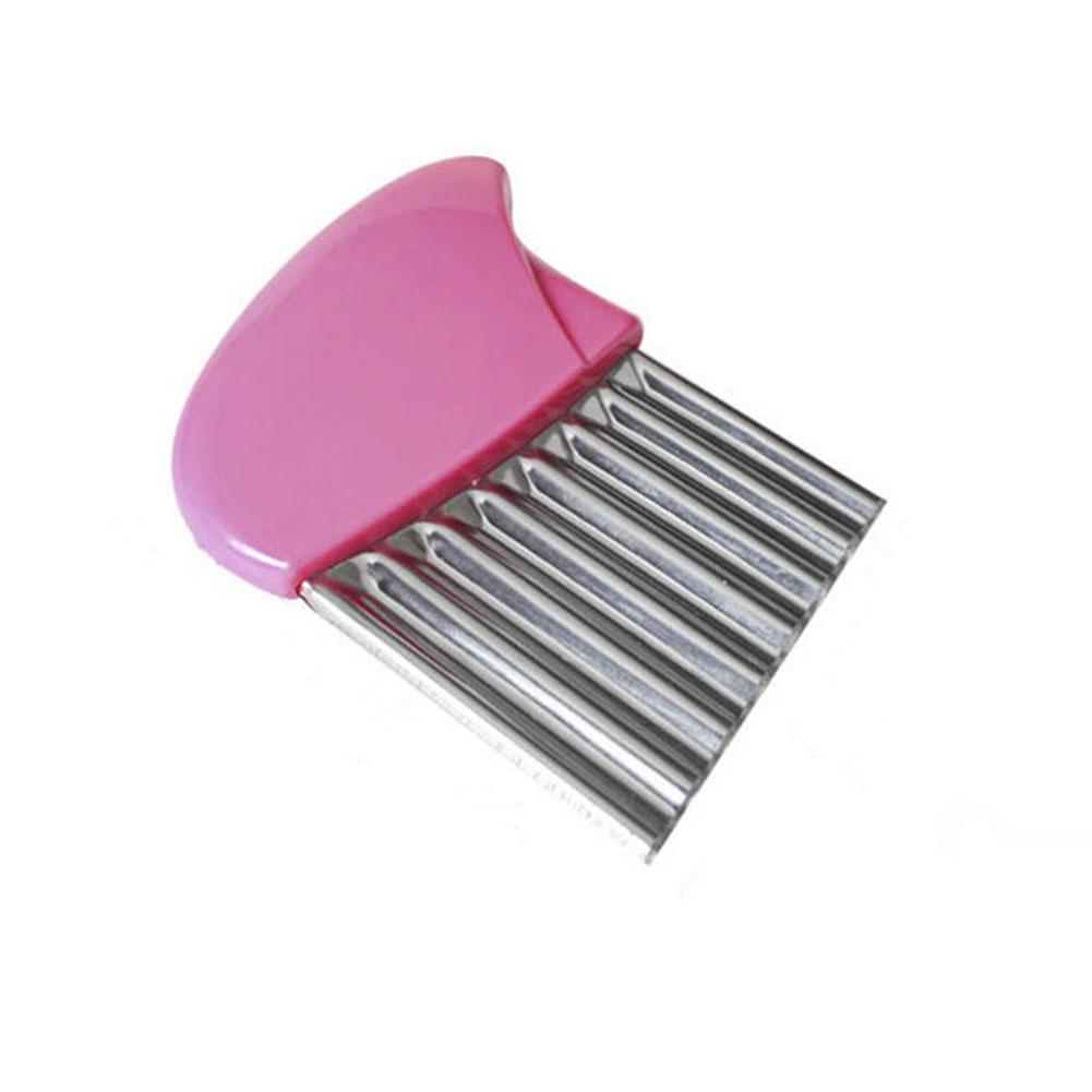 Stainless Steel Wave Shape Vegetable Potato Fruit Slicer Kitchen Tool