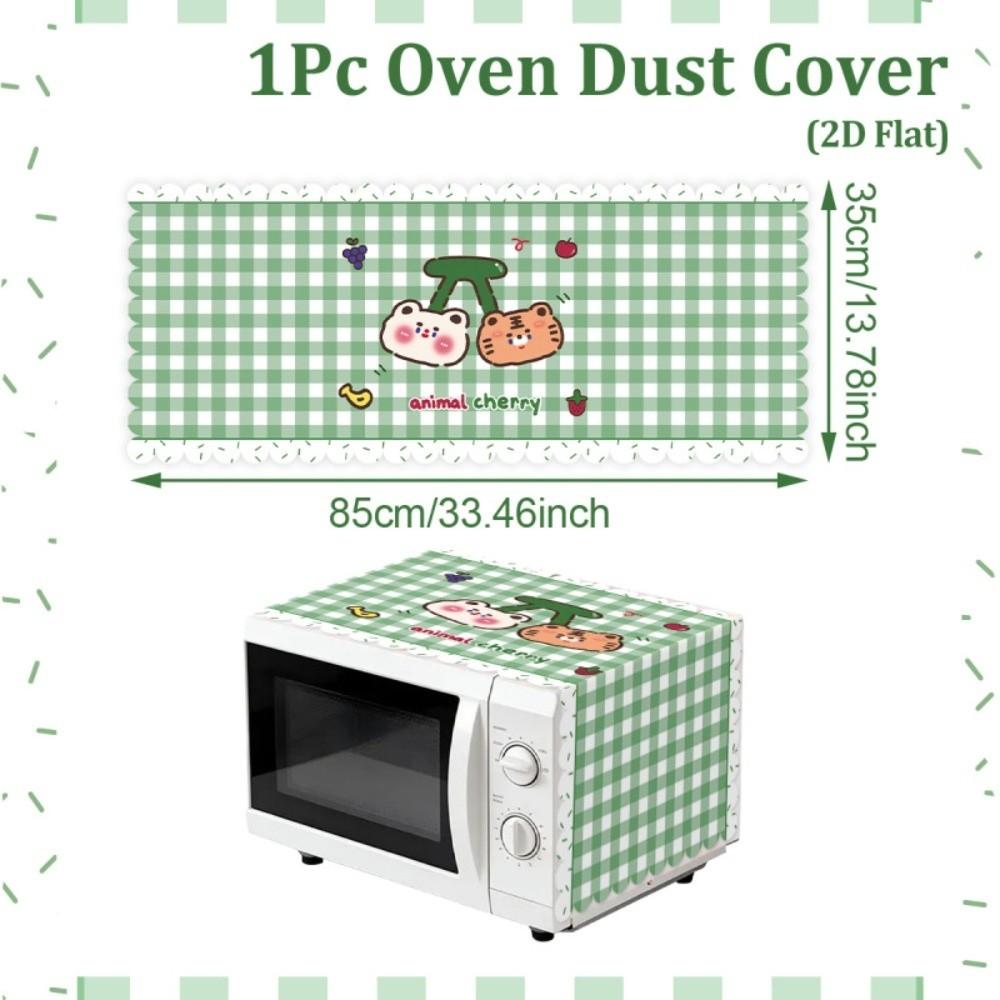 Floral Microwave Cover Universal Dust Protector Mat Microwave Oven Dust Cover Kitchen Appliance