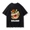Super Mario Bowser T-shirt, Unisex Summer Y2K Style Pure Cotton Breathable Anime Short Sleeve Streetwear T-Shirt
