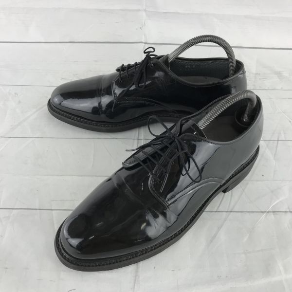 

USED/80s-90s Vintage USA Made/CAPPS/Service Shoes Plain Toe/26.0/Black/