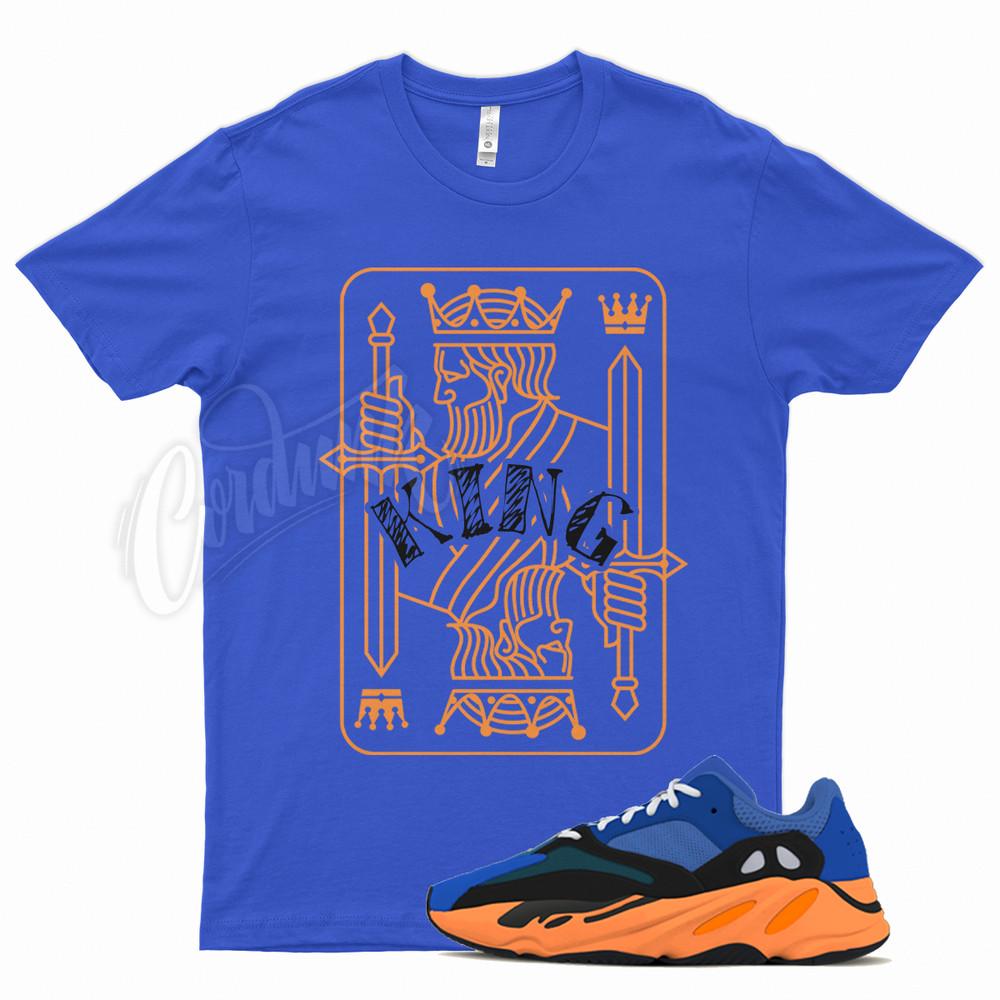 

Royal KING T Shirt for YZ 700 Bright Blue Orange 350 380 500 Sun Cream Unisex T-Shirt XXXXL