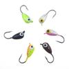 6 sztuk/zestaw Winter Ice jig Fishing Lure 1.8cm 2.3g Mini metalowy ołowiany haczyk na główkę przynęty Jigging
