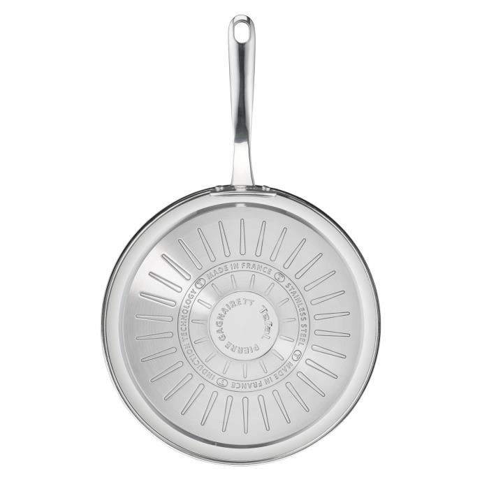 Tefal H8210623 Pierre Gagnaire Poêle inox antiadhésive 28 cm tous feux dont induction