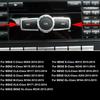 Black Car Radio Volume Forward Backward ON Buttons Cover Stickers Trim Compatible with Mercedes Benz A CLAS W176 B Class W246/C Class W204/ E Class