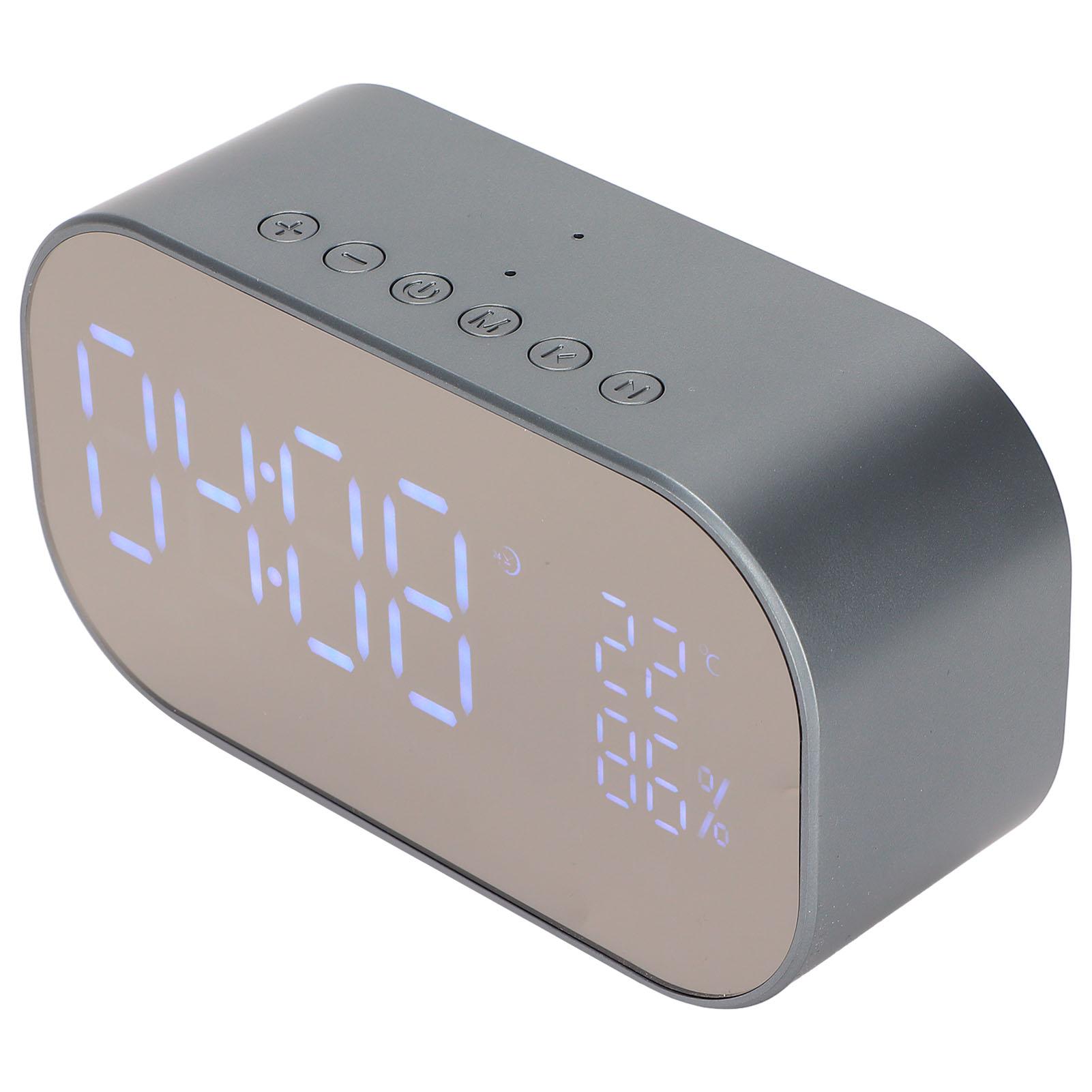 Alarm Clock   Speaker Smart Speaker with Clock with 3     Brightness