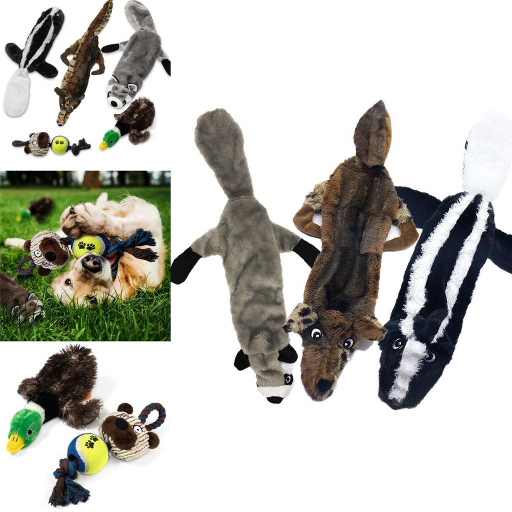 Soft And Cuddly Plush Dog Toys With Squeakers Ideal For Teething Dogs
