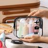 Transparent Waterproof Storage Bag 3pcs Travel Convenient Toileting Bag Minimalist Makeup Bag Pvc Transparent