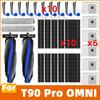 עבור שואב אבק רובוטי Ecovacs T90 Pro Omni / T90 Omni אביזרים חלופיים פילטר מברשת ראשית צדדית מטלית שקית אבק