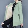 Giacca Invernale Cotone Calda Piumino Cappotto Donna Casual Parka con Fodera Cappuccio Peluche Trench Capospalla Abbigliamento Donna
