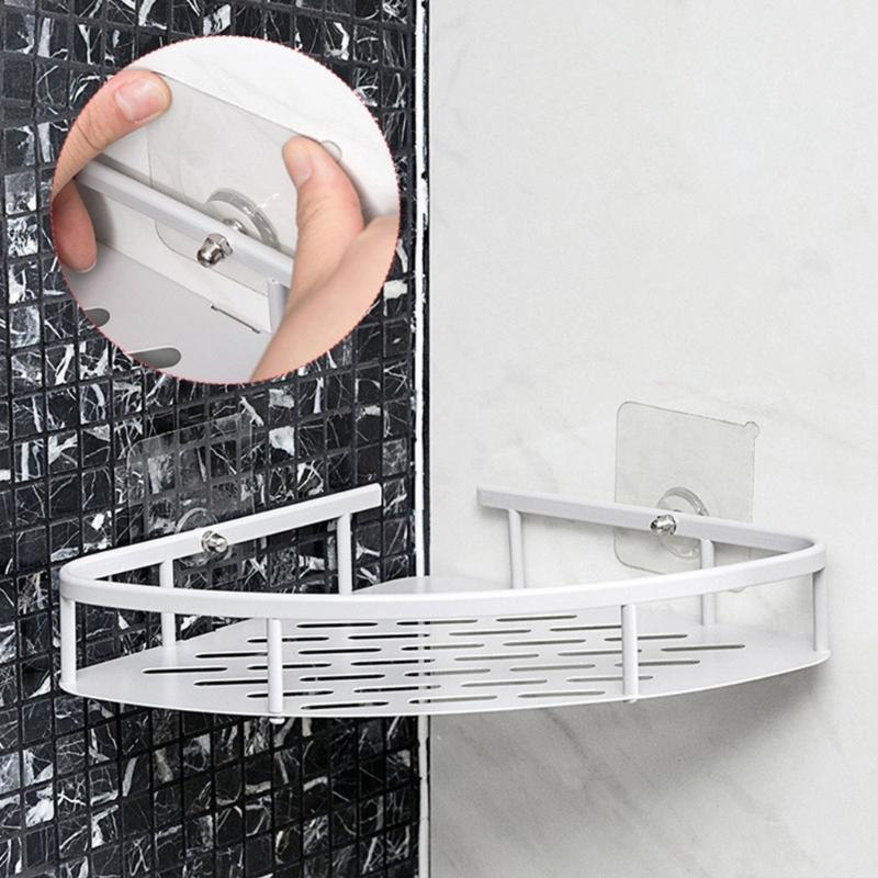 10Pcs  White Adhesive Hooks Without Tool Installation Functional Bathroom Kitchen Organizers for Small Space Livings